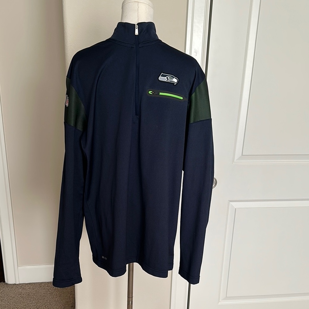 LG - Nike Men's Navy Blue Seattle Seahawks Jacket